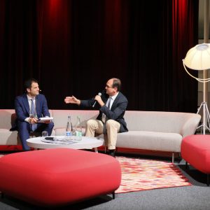 Dialog on a sofa